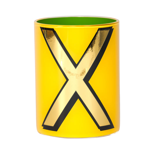 Alphabet Brush Pot - X