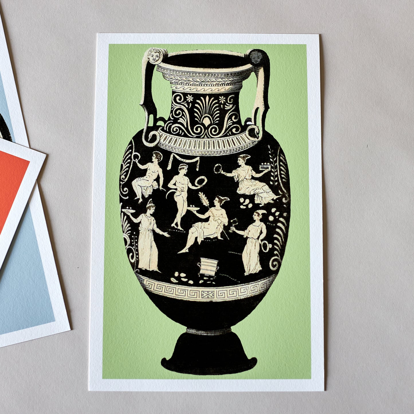 Ancient Greek Vase Print - Brown