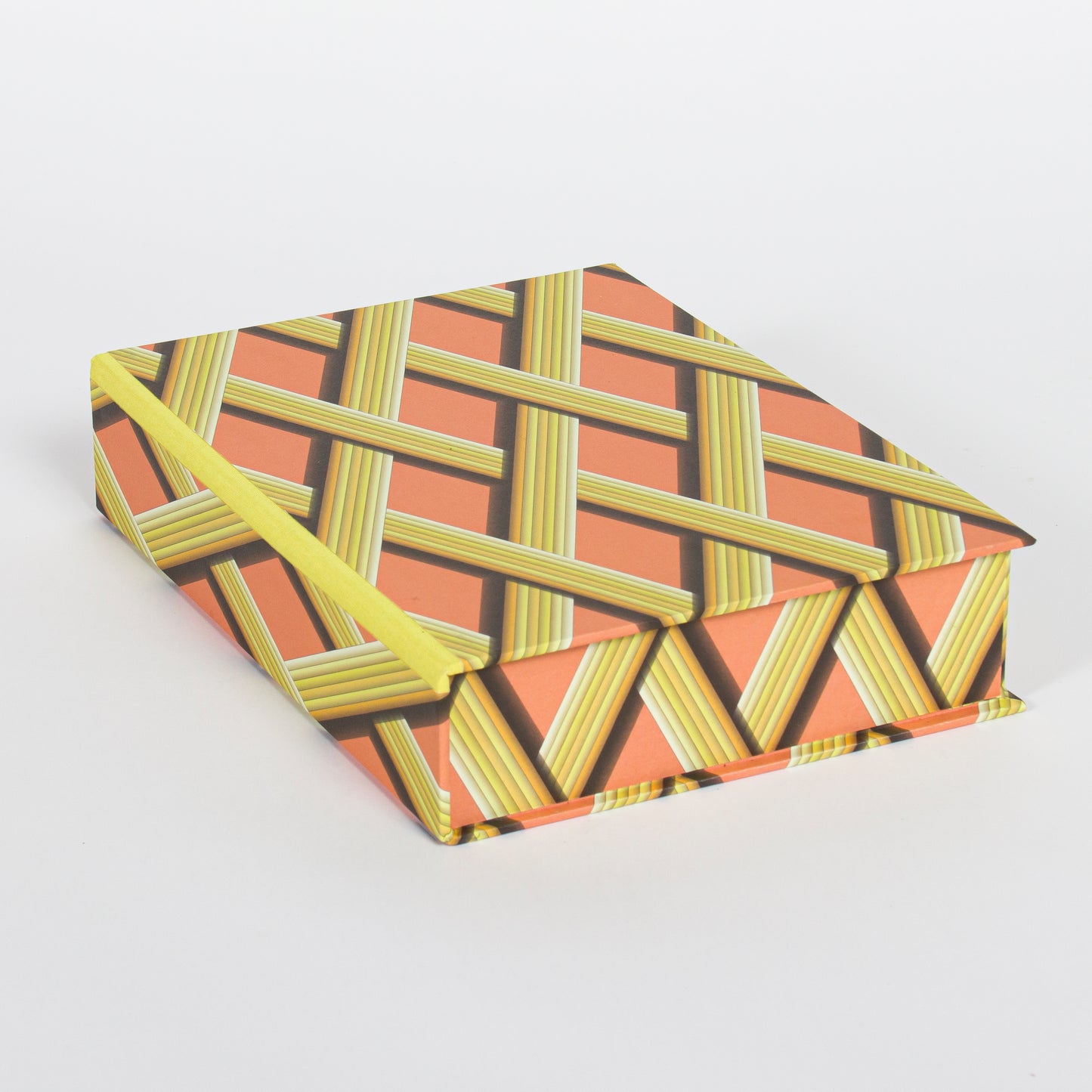 A5 Boxfile - Apricot Trellis Work