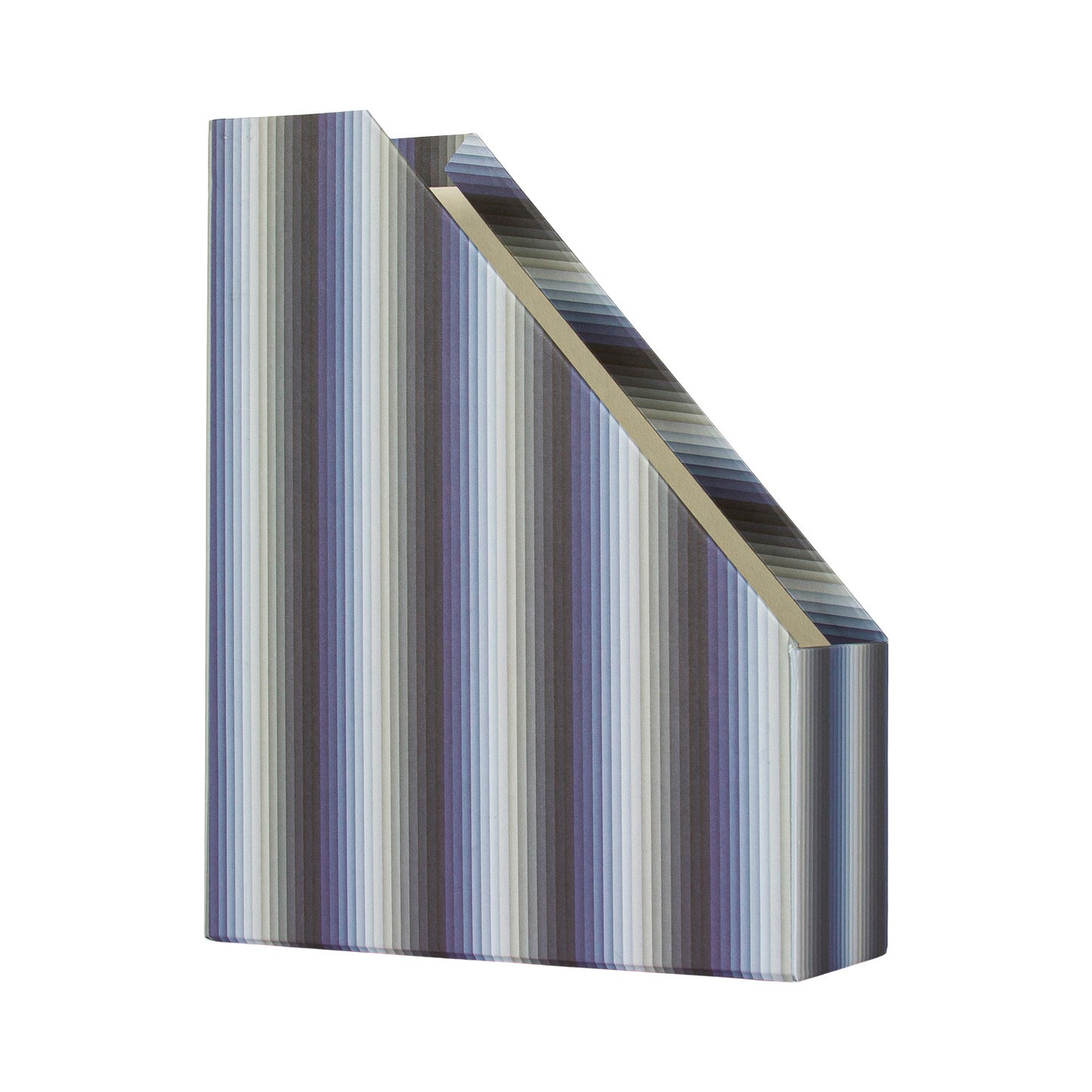 Magazine File - Blue Undulating Stripes