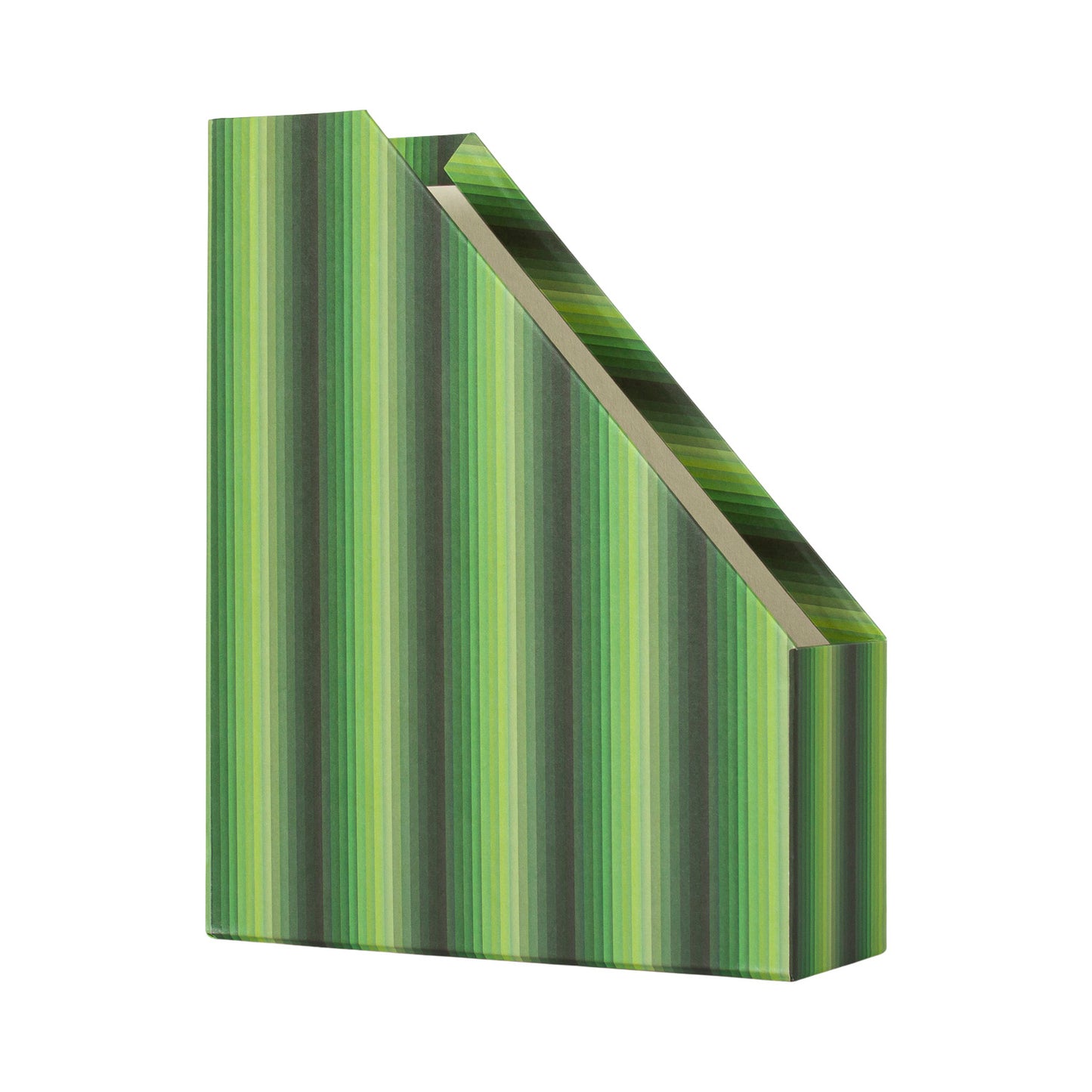 Magazine File - Green Undulating Stripes