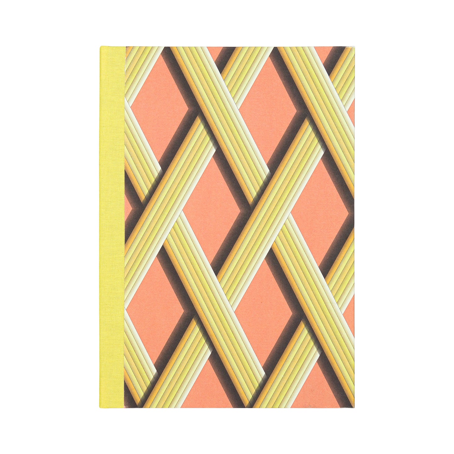 A5 Hardcover Notebook - Apricot Trellis Work