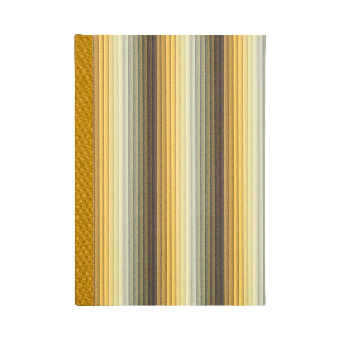 A5 Hardcover Notebook - Yellow Undulating Stripes