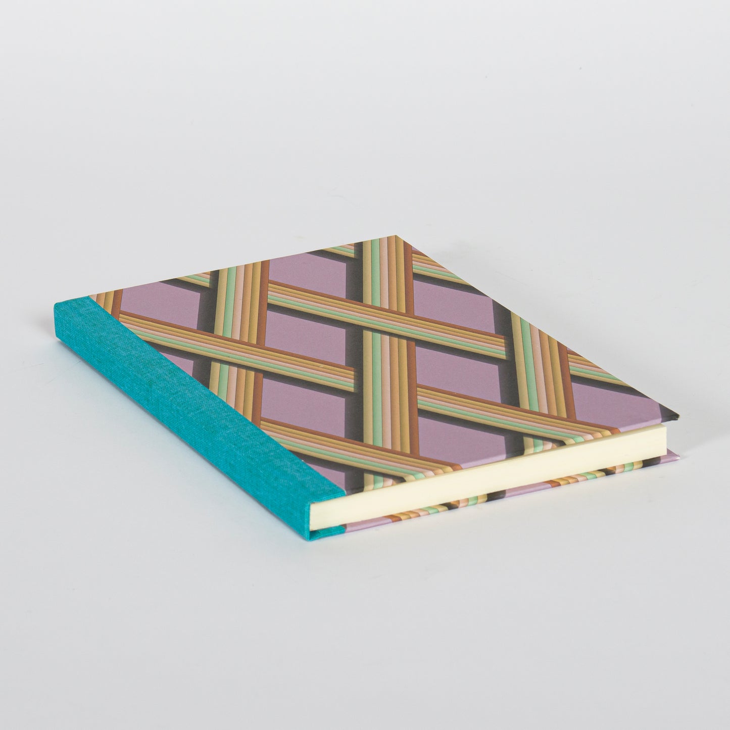 A5 Hardcover Notebook - Mauve Trellis Work