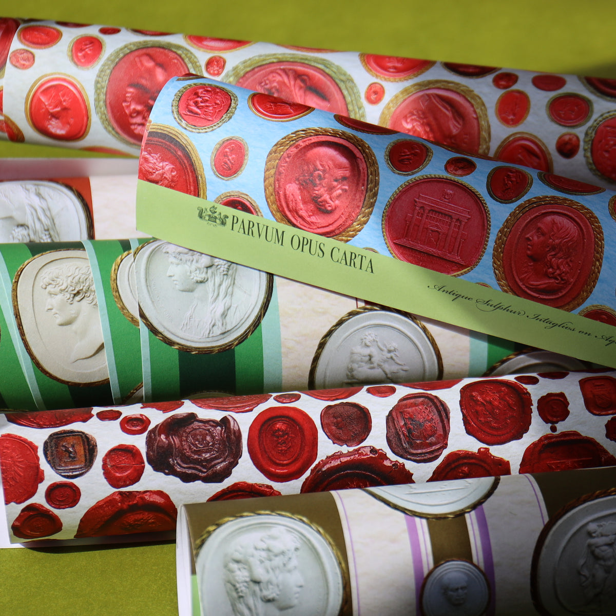 Antique Wax Seals on Ivory Paper