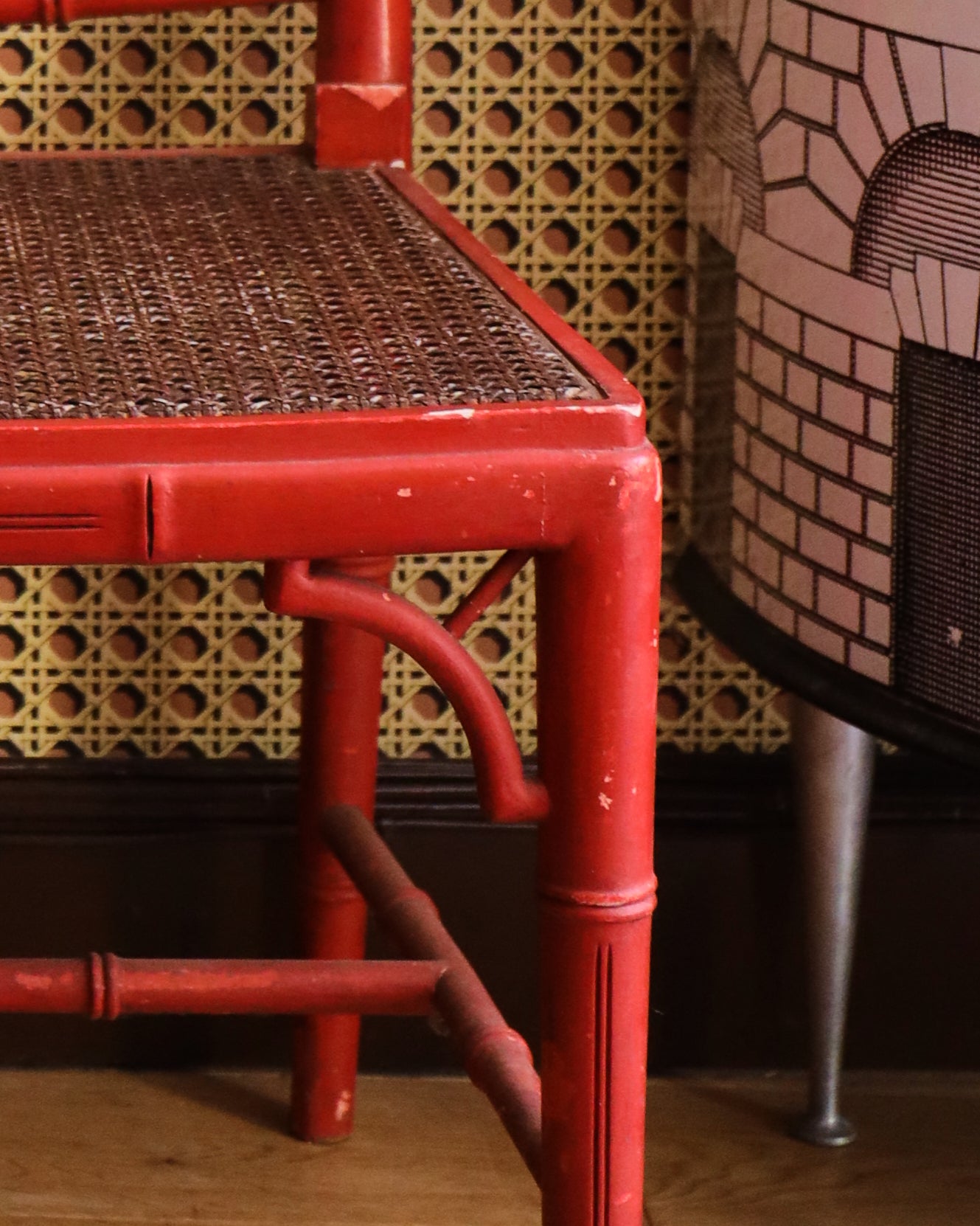 A Set of 6 C20th Faux Bamboo Chairs