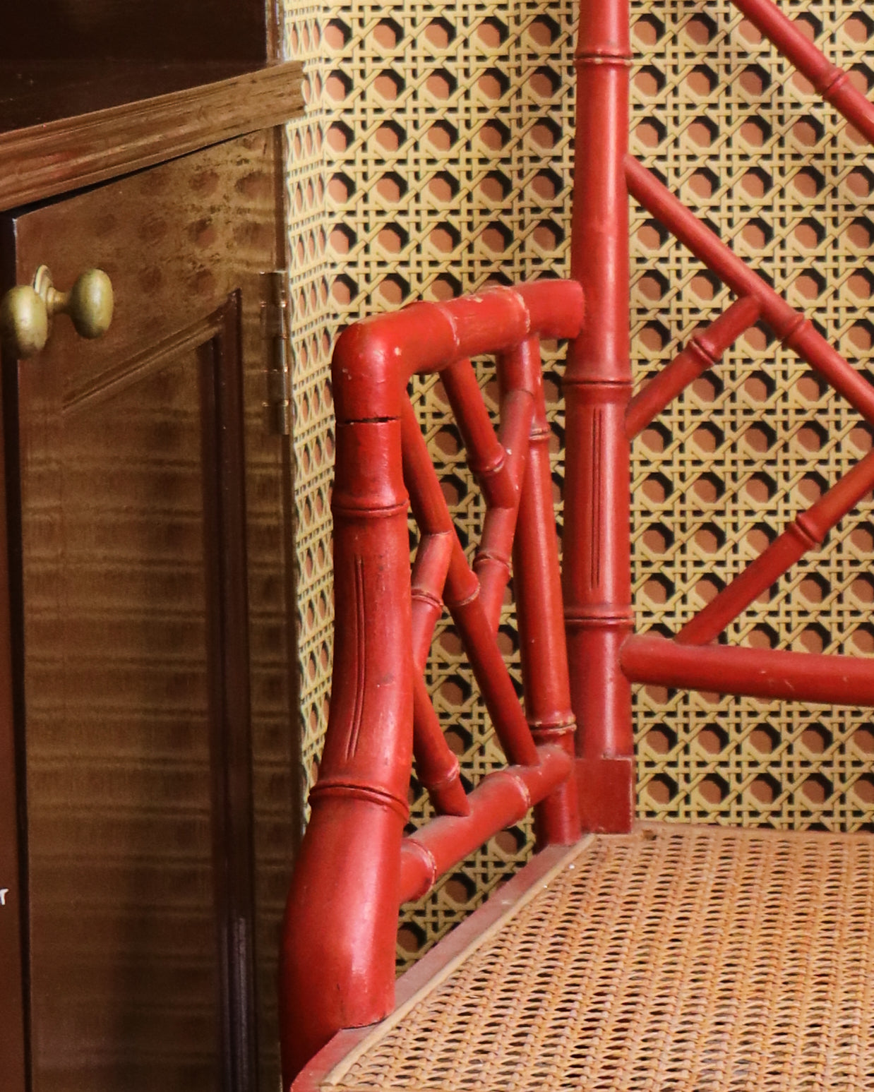 A Set of 6 C20th Faux Bamboo Chairs