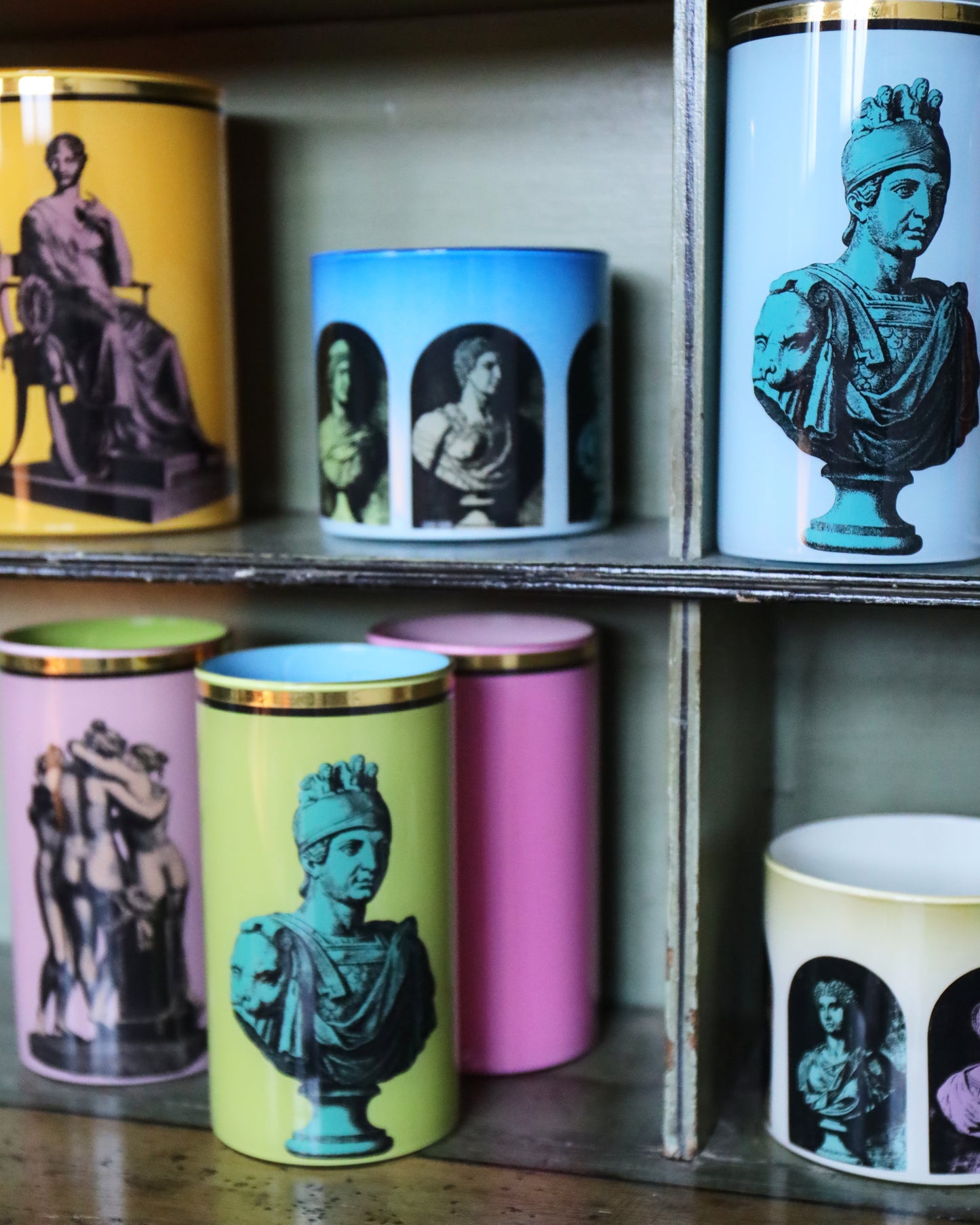Roman Soldier Bust Brush Pot