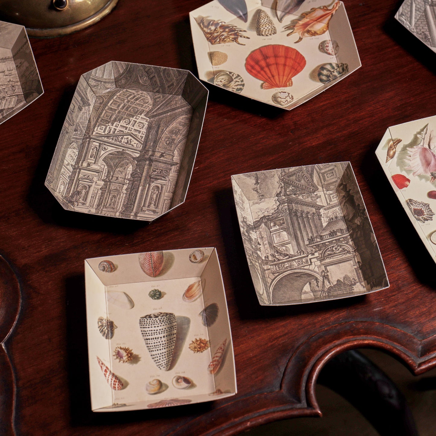 Portable Paper Trays - Set Of Four - Piranesi