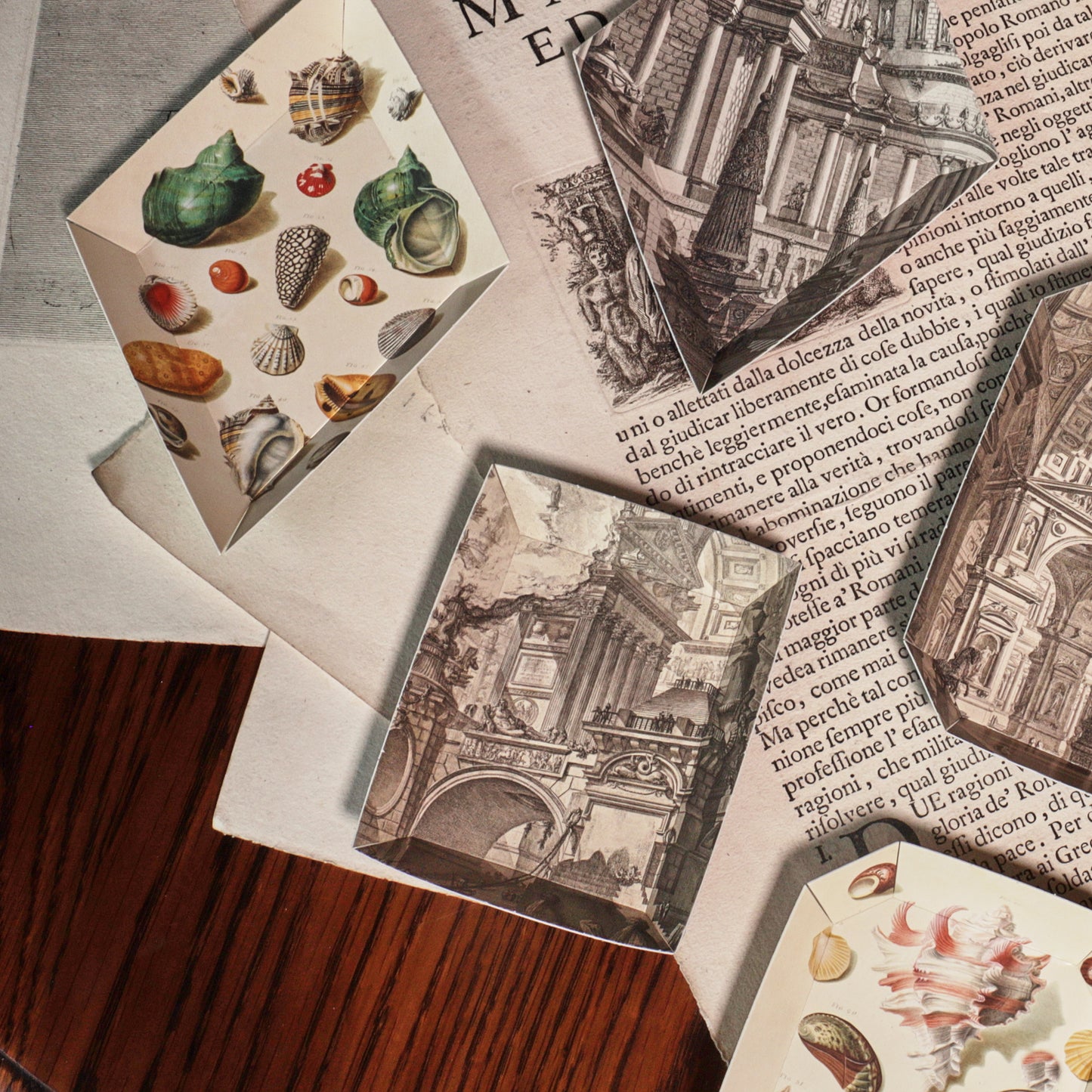 Portable Paper Trays - Set Of Four - Piranesi