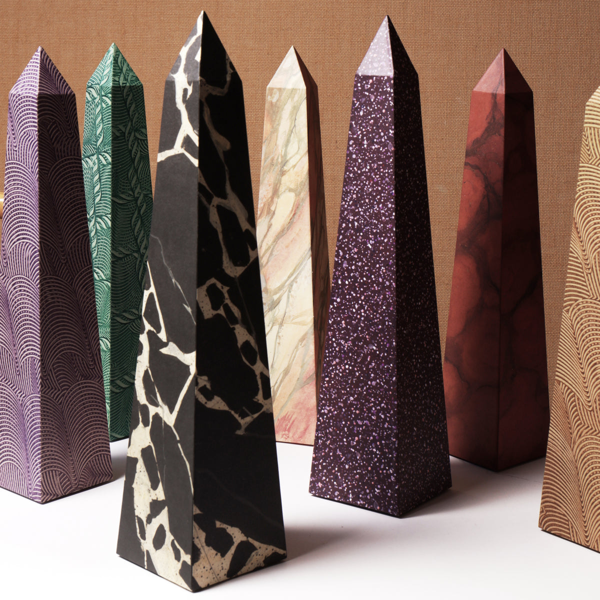 15" Obelisk - Violet Paste Paper
