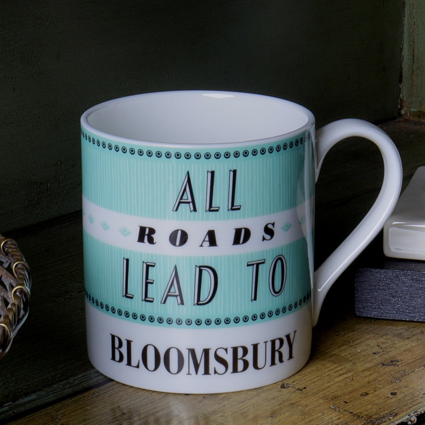 All Roads Lead To Bloomsbury Mug - Blue