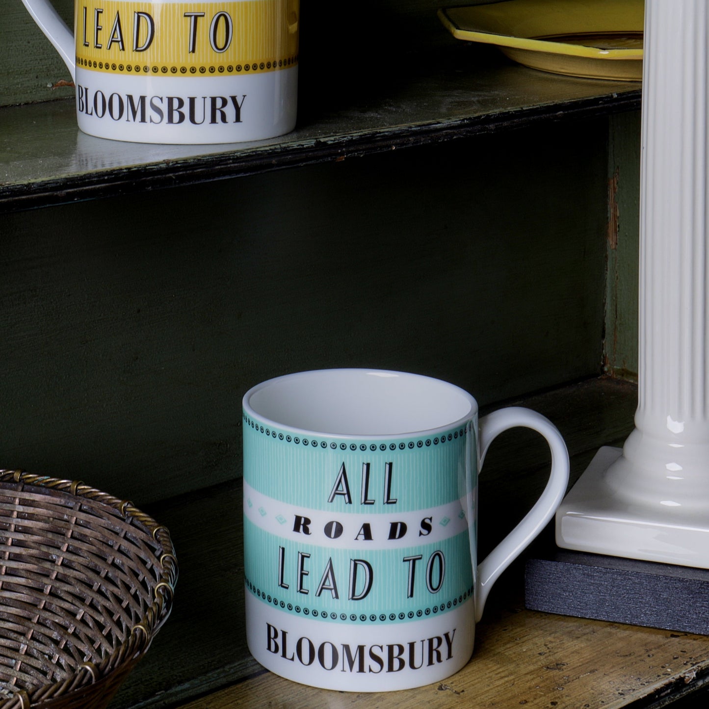 All Roads Lead To Bloomsbury Mug - Blue