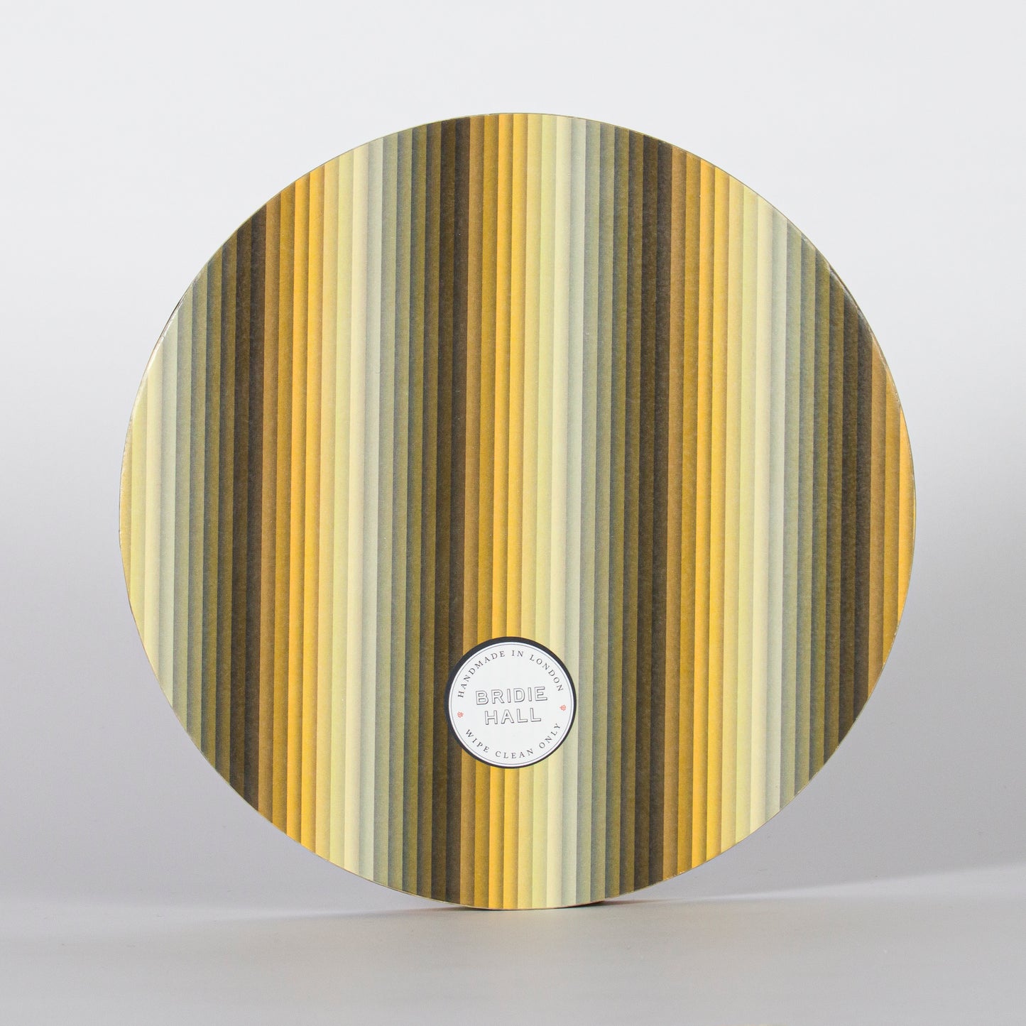 Large Undulating Stripe Tray - Yellow