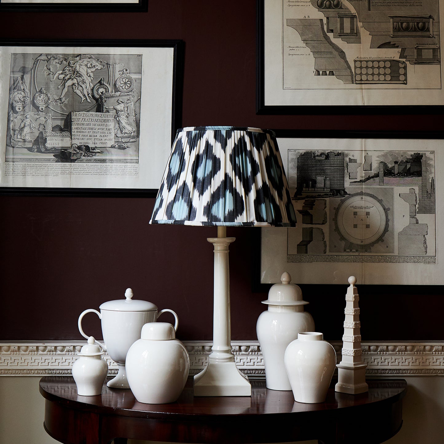 18” Silk Ikat Lampshade