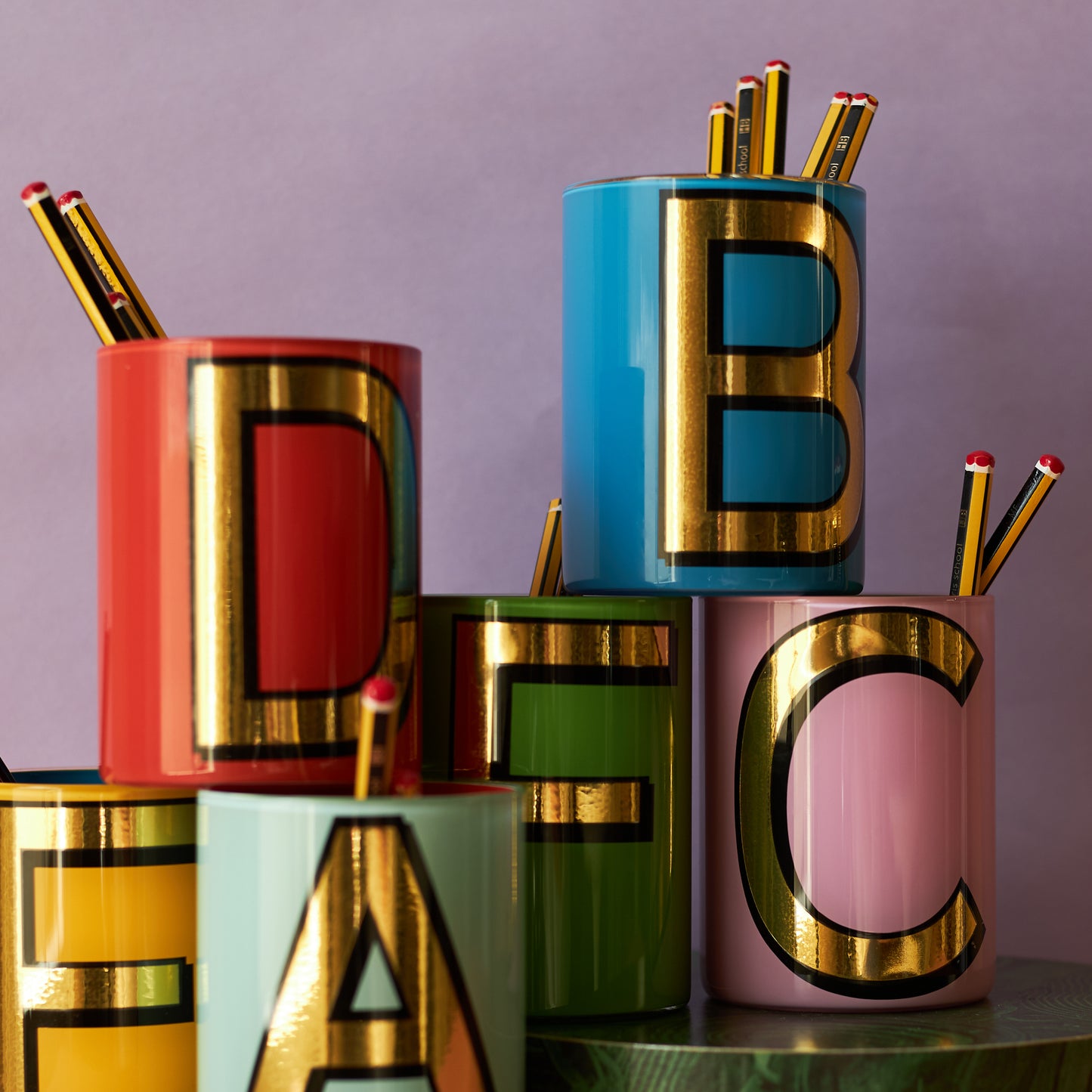 Alphabet Brush Pot - H