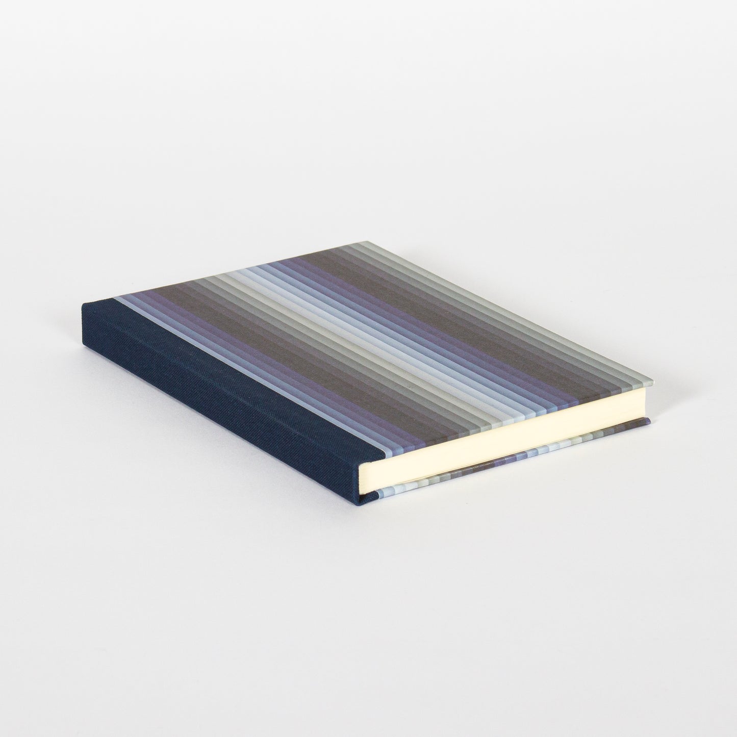 A6 Hardcover Notebook - Blue Undulating Stripes
