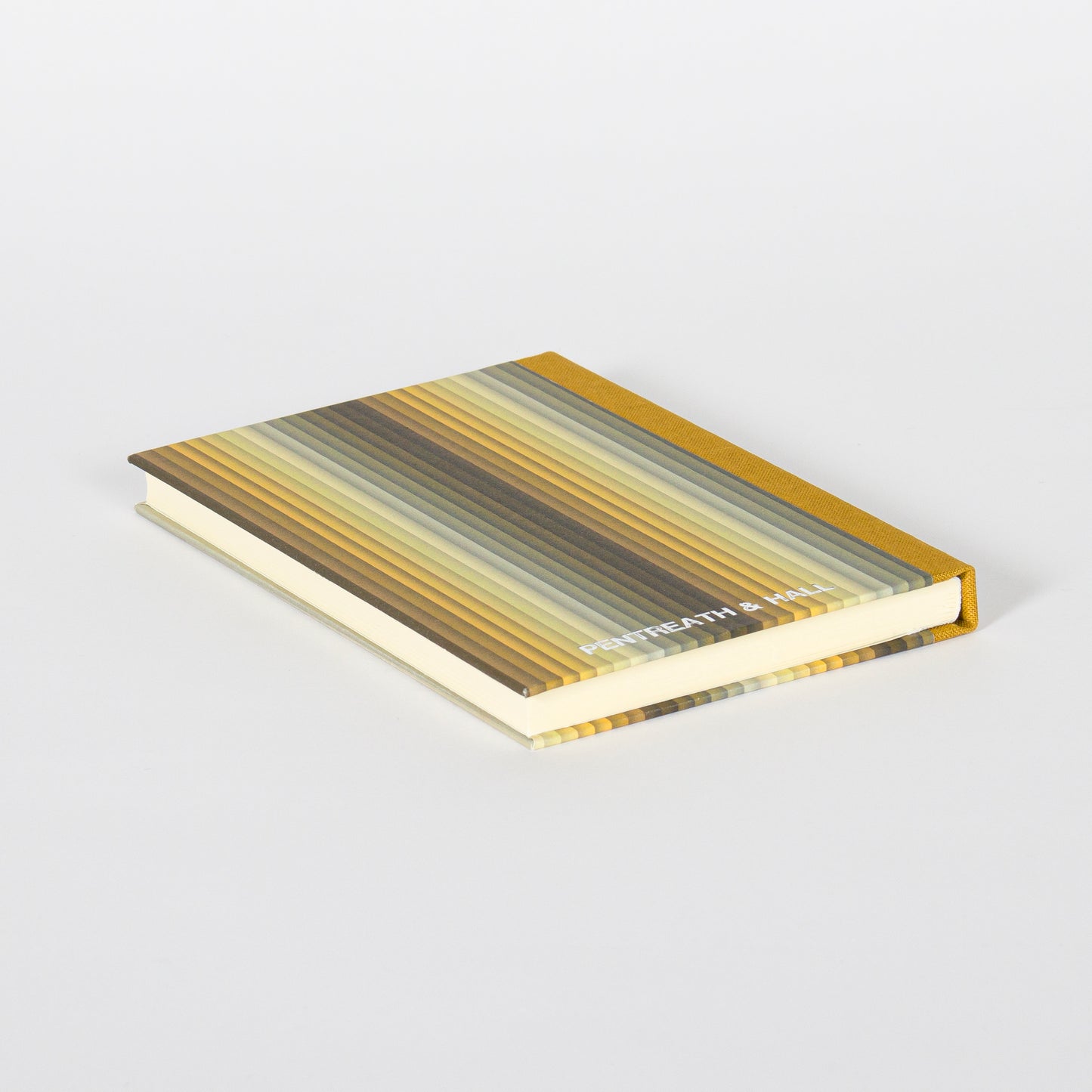 A6 Hardcover Notebook - Yellow Undulating Stripes