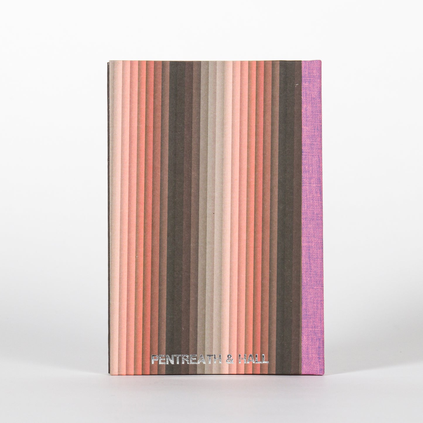 A6 Hardcover Notebook - Burnt Orange Undulating Stripes