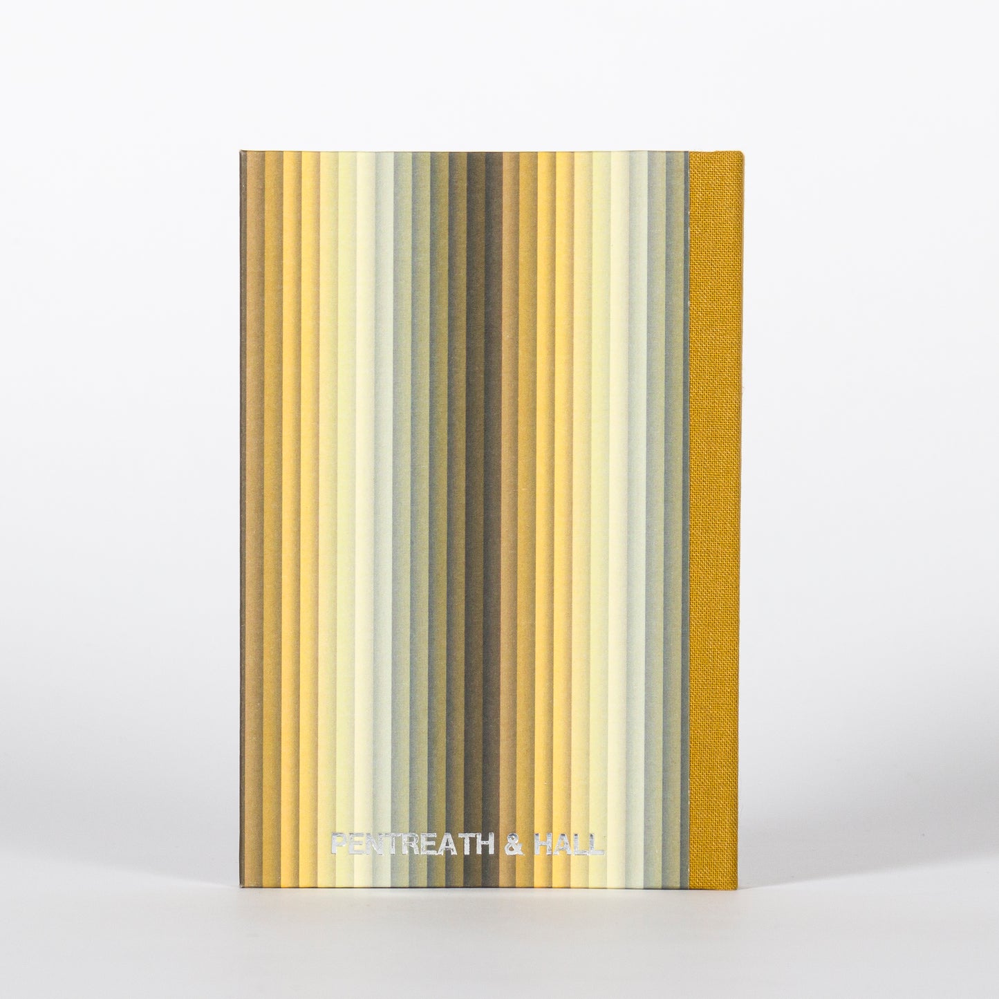 A6 Hardcover Notebook - Yellow Undulating Stripes
