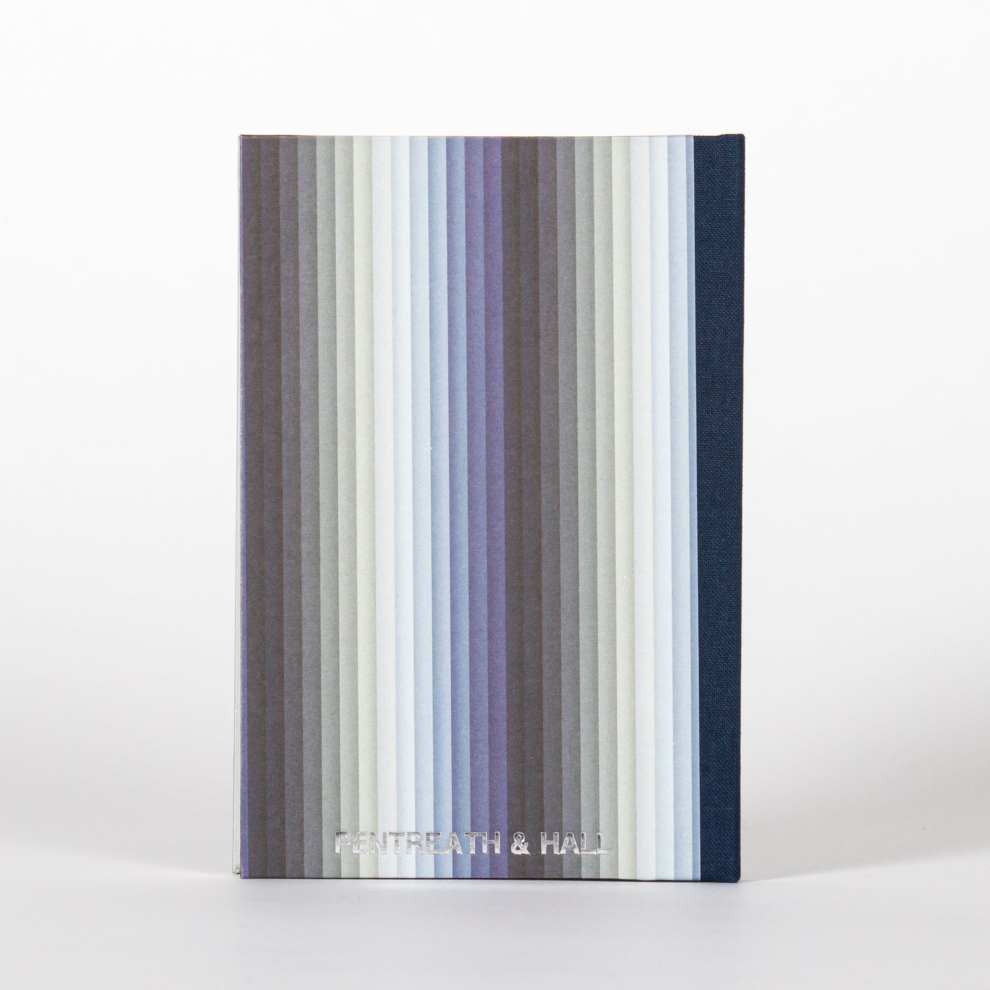 A6 Hardcover Notebook - Blue Undulating Stripes