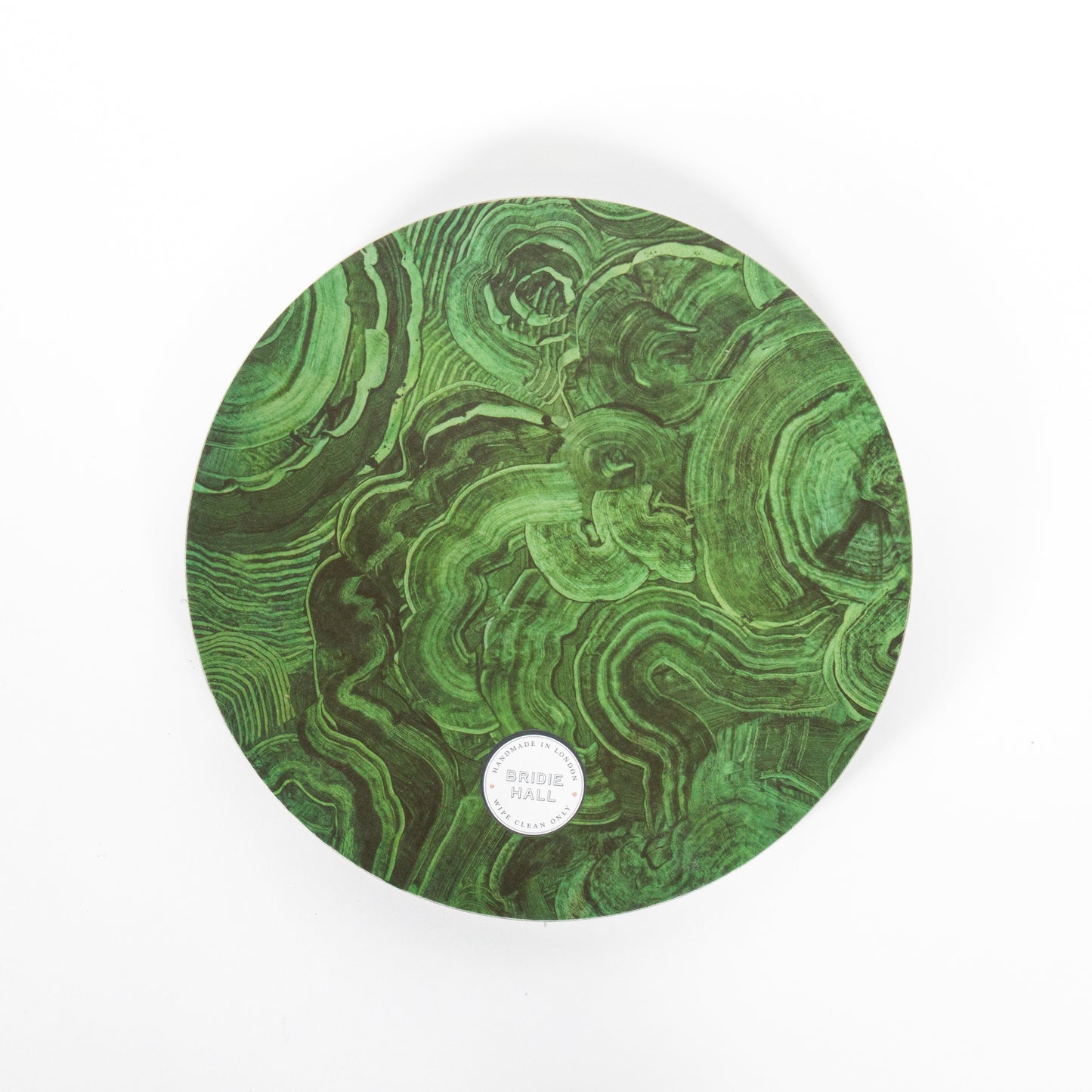 Medium Malachite Tray with Atomic Red Border
