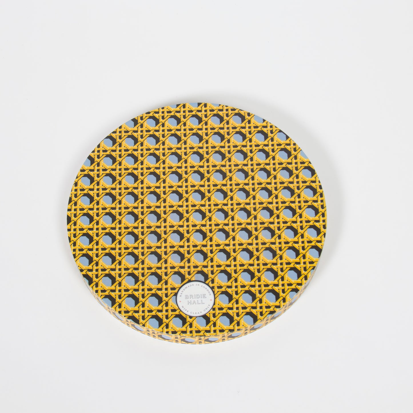 Small Regency Caning Tray - Wedgwood Blue