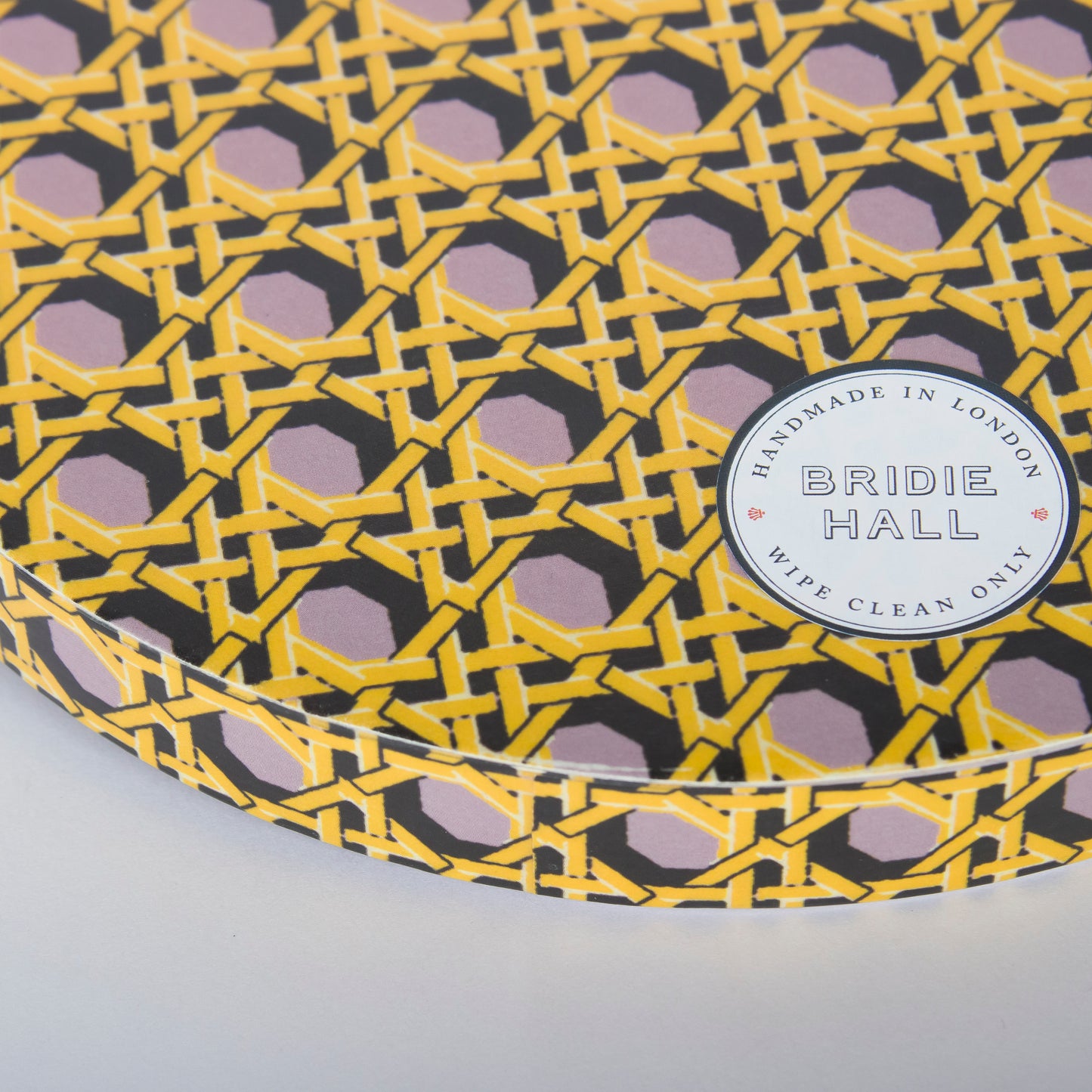Medium Regency Caning Tray - Wedgwood Lilac