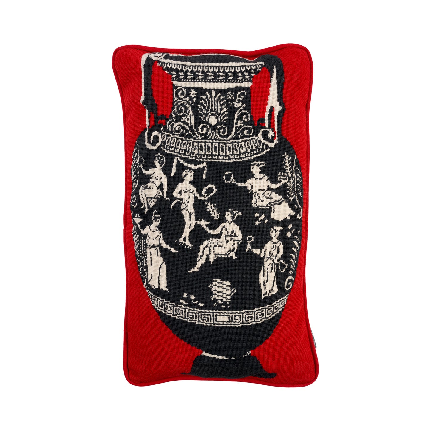 Classical Urn Cushion - Red