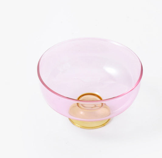 Glass Bowl: Pink