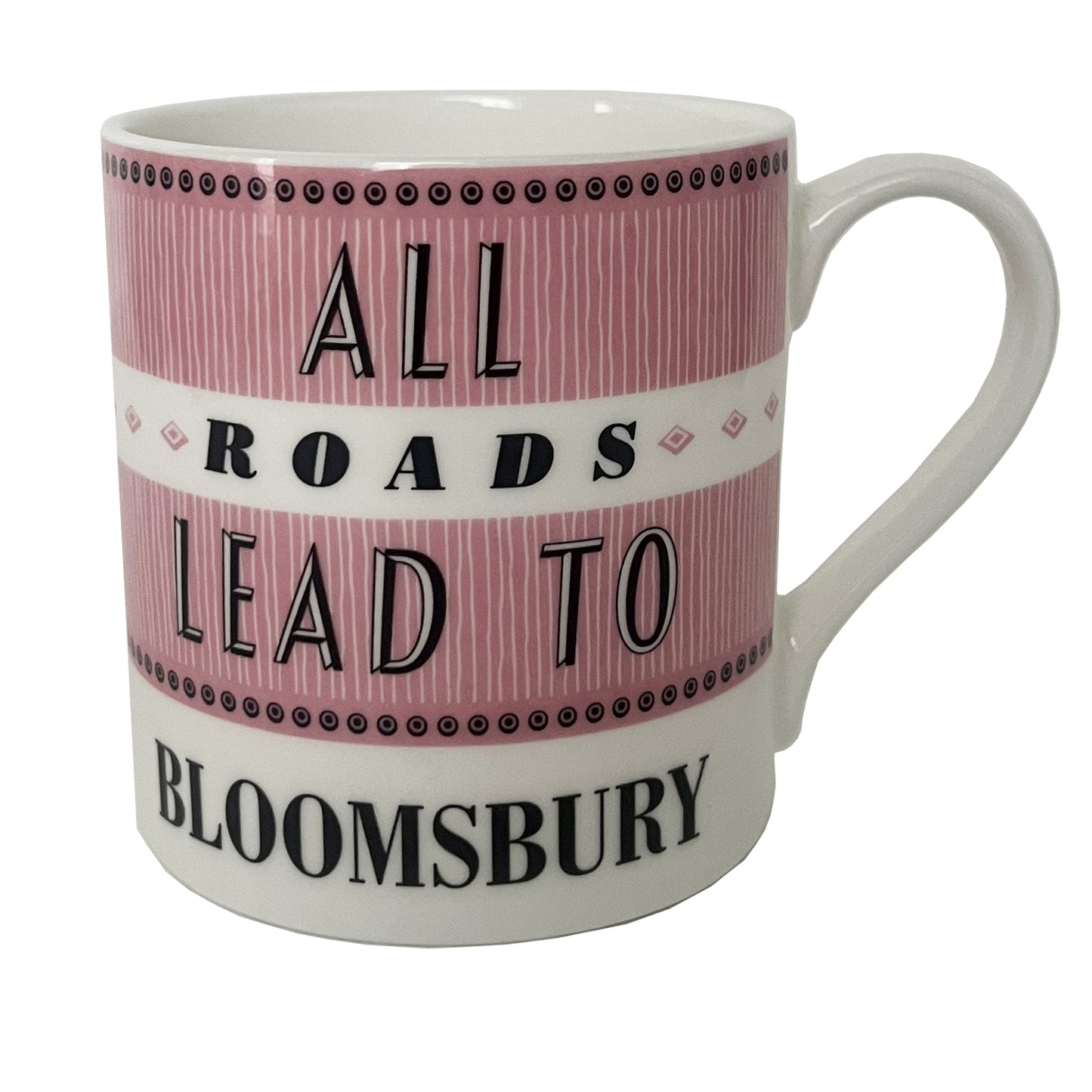 All Roads Lead To Bloomsbury Mug - Pink