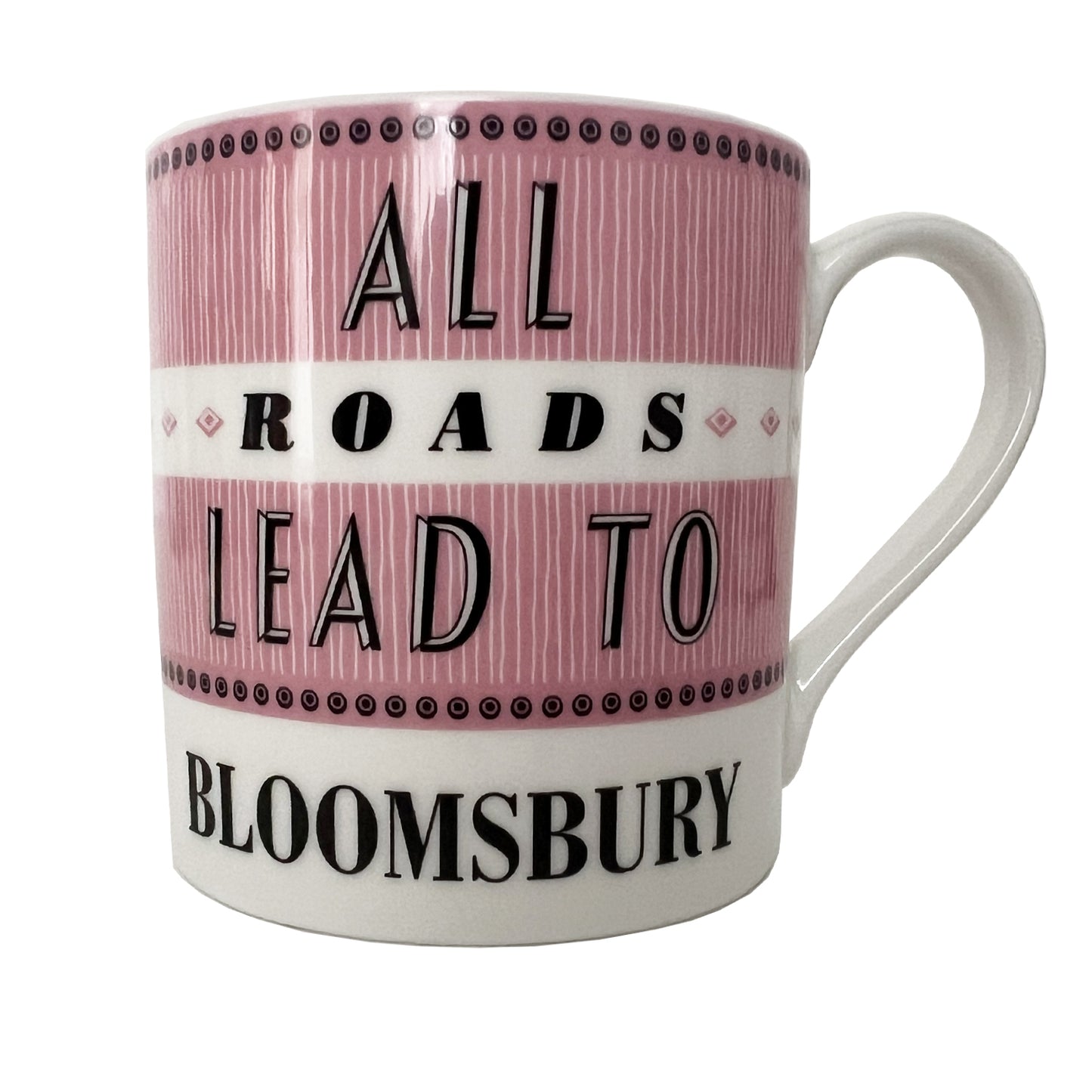 All Roads Lead To Bloomsbury Mug - Pink