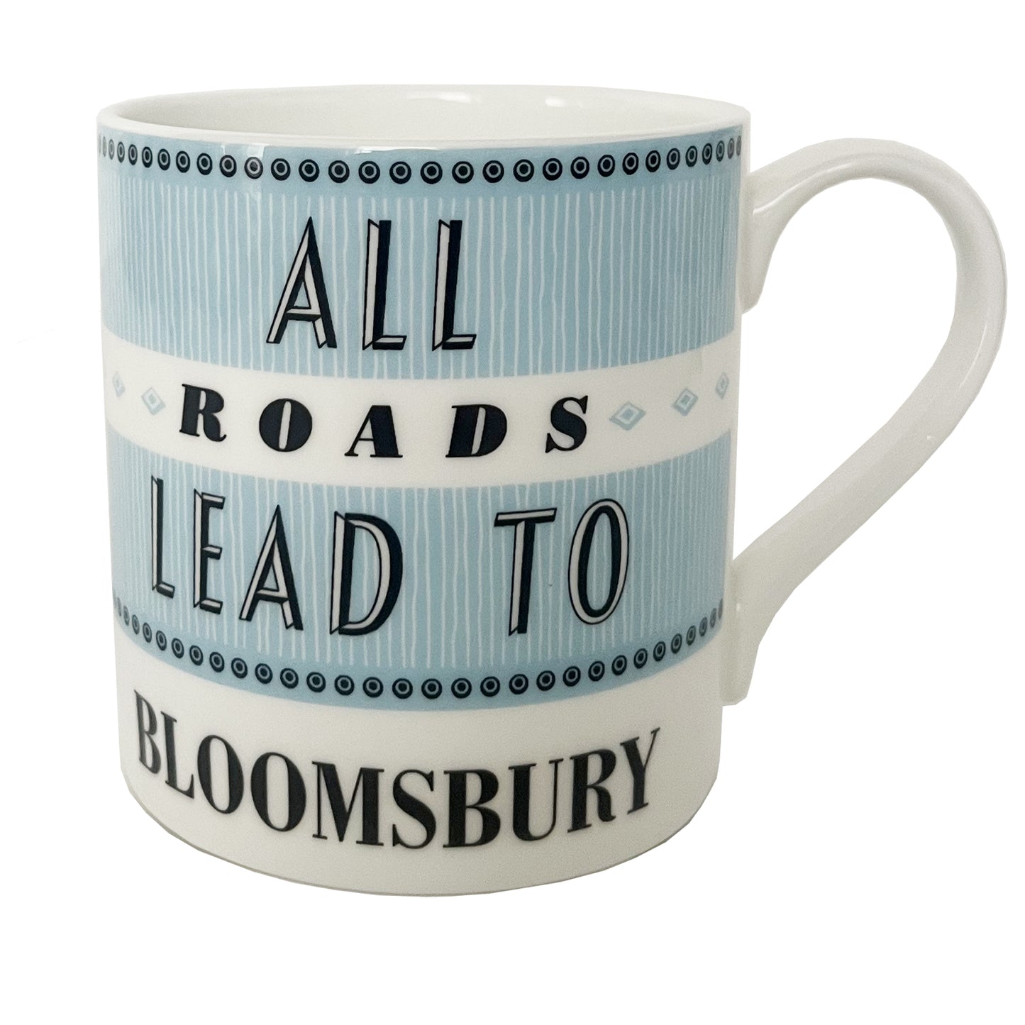 All Roads Lead To Bloomsbury Mug - Blue