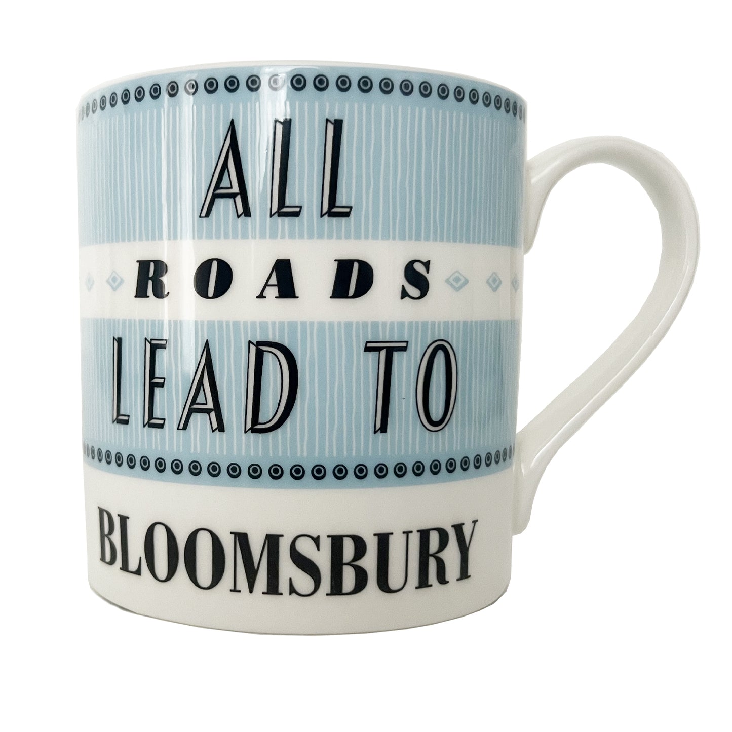 All Roads Lead To Bloomsbury Mug - Blue