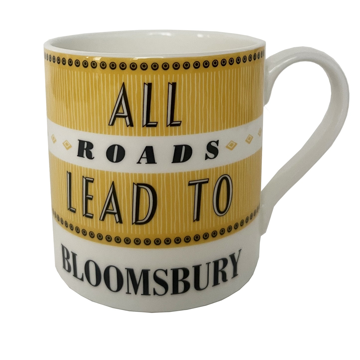 All Roads Lead To Bloomsbury Mug - Yellow