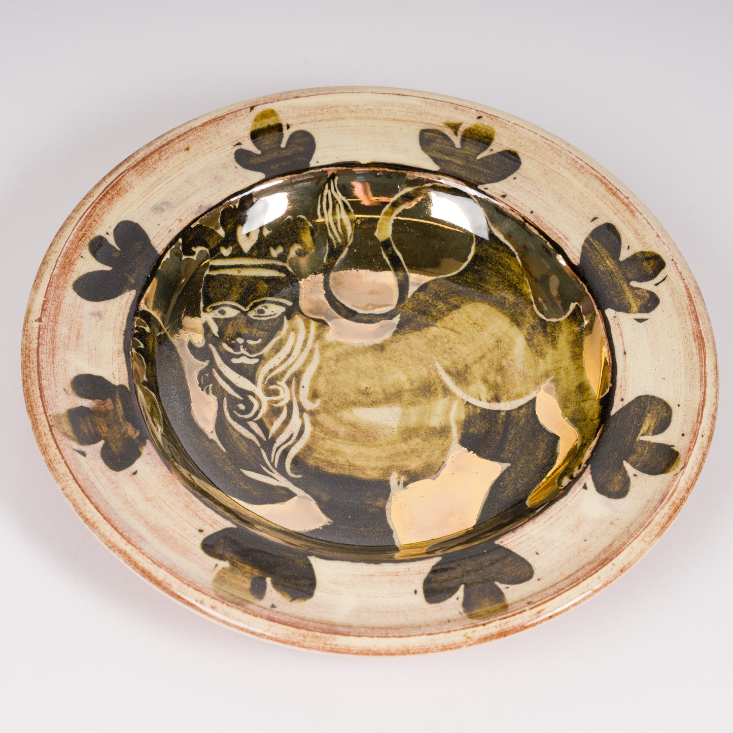 Gilded Lion Hanging Plate
