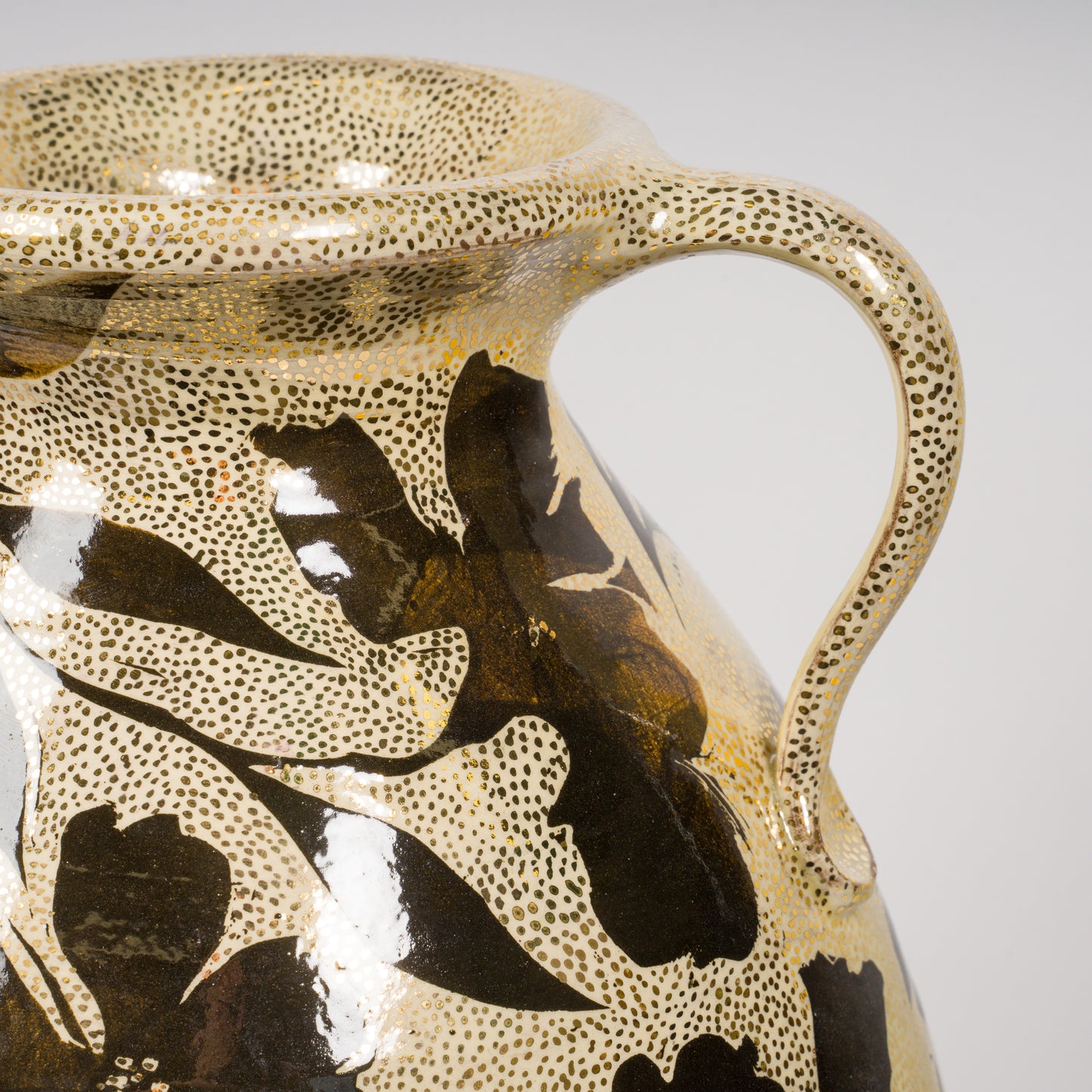 Gold Dot Floral Amphora