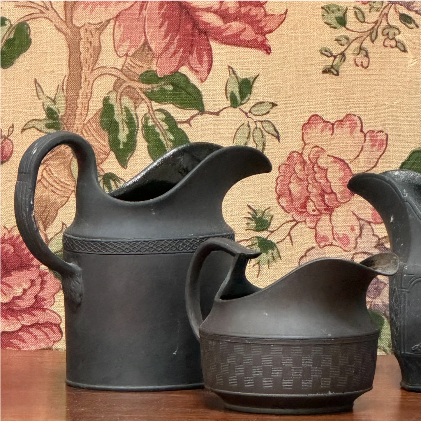 A Collection of Wedgwood Basalt Jugs