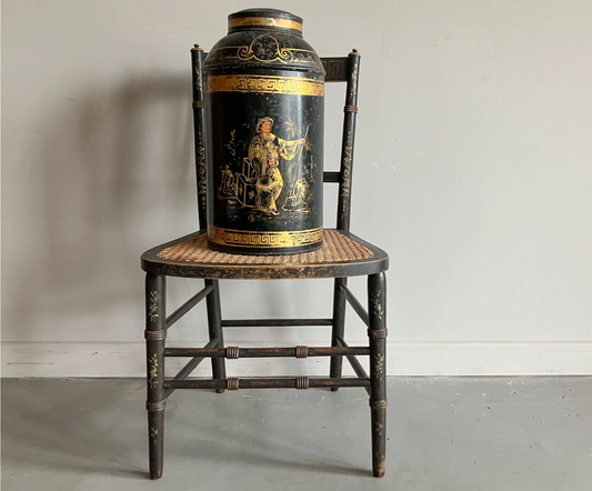 A Large 19th Century Toleware Tea Canister