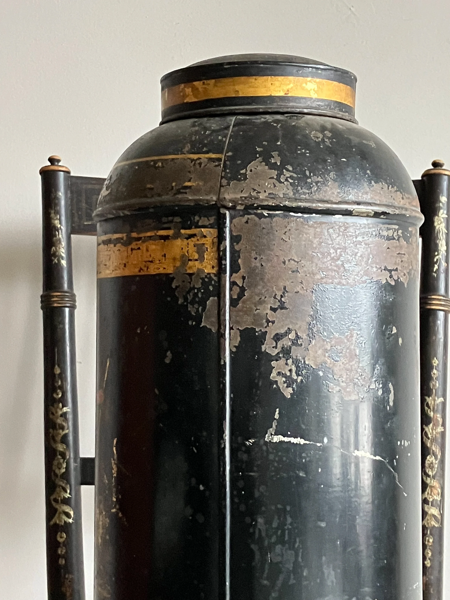 A Large 19th Century Toleware Tea Canister