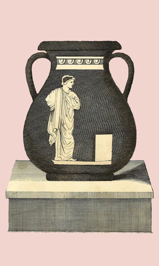 Greek Urn Print - Pink II