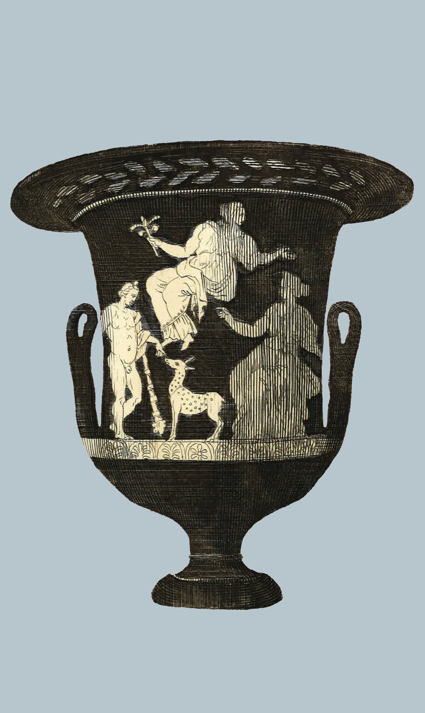 Greek Urn Print - Wedgewood Blue II