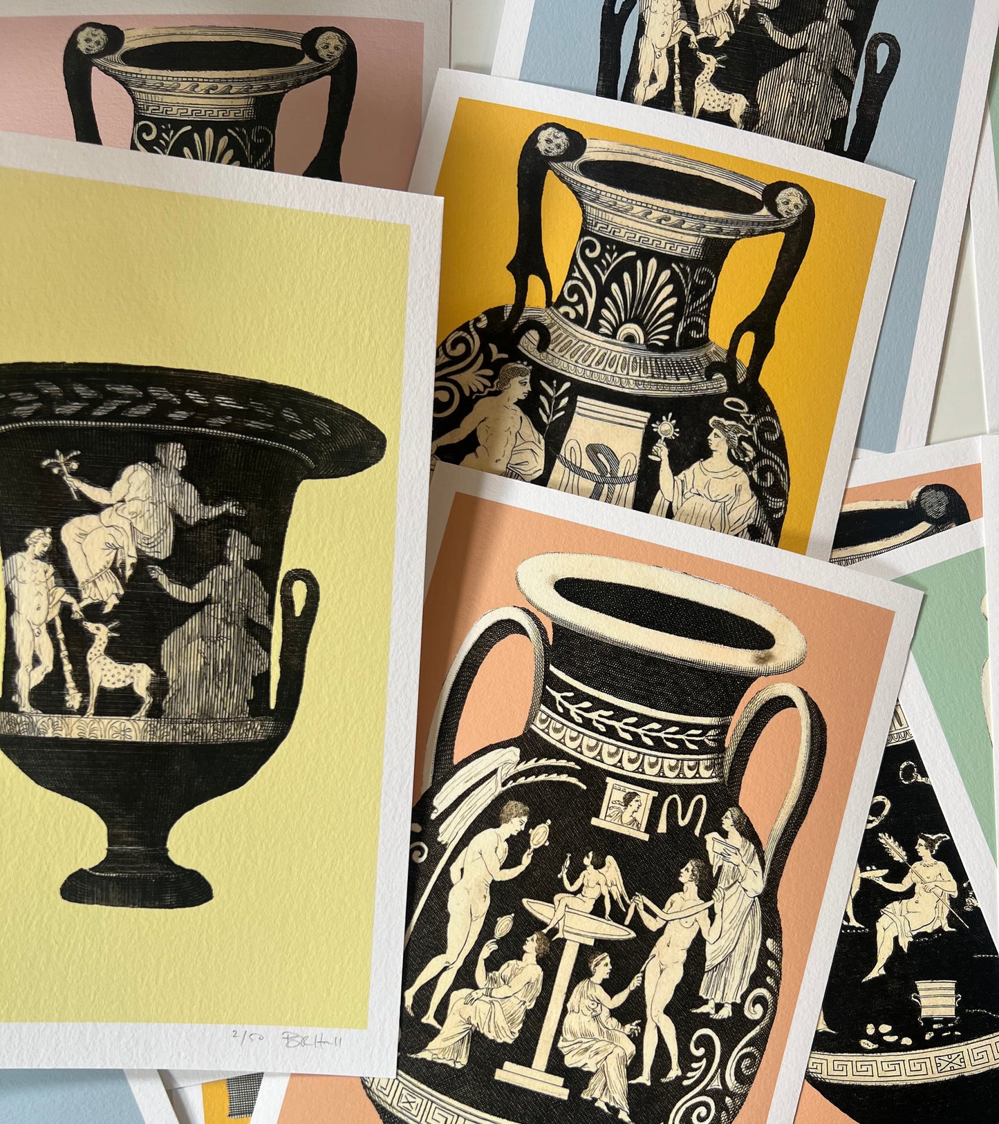 Greek Urn Print - Clay II