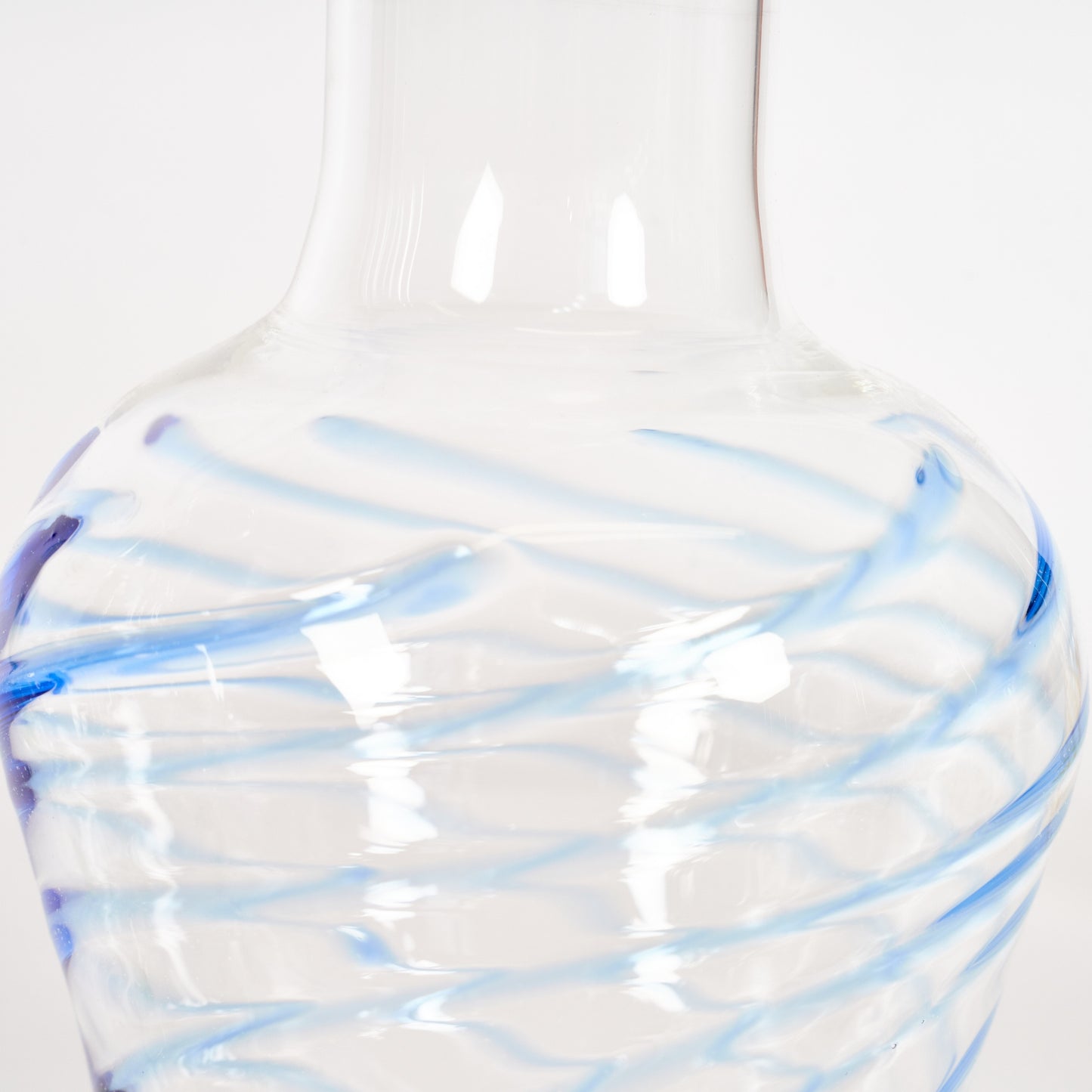 Swirl Carafe & Glass - Blue