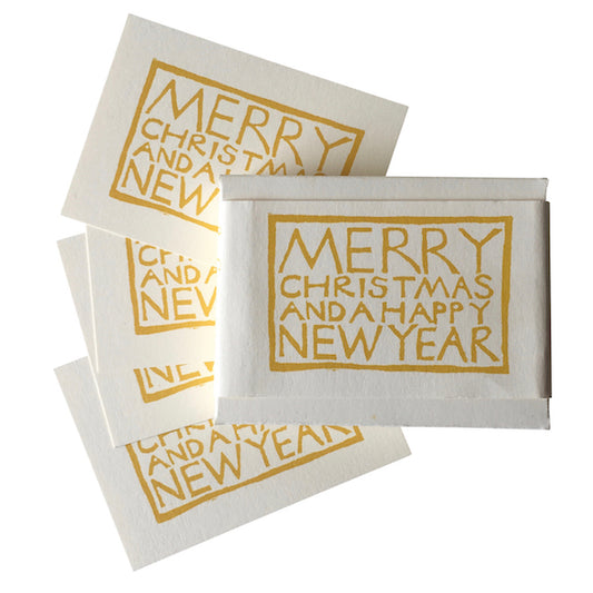Set of Yellow Christmas Gift Tags