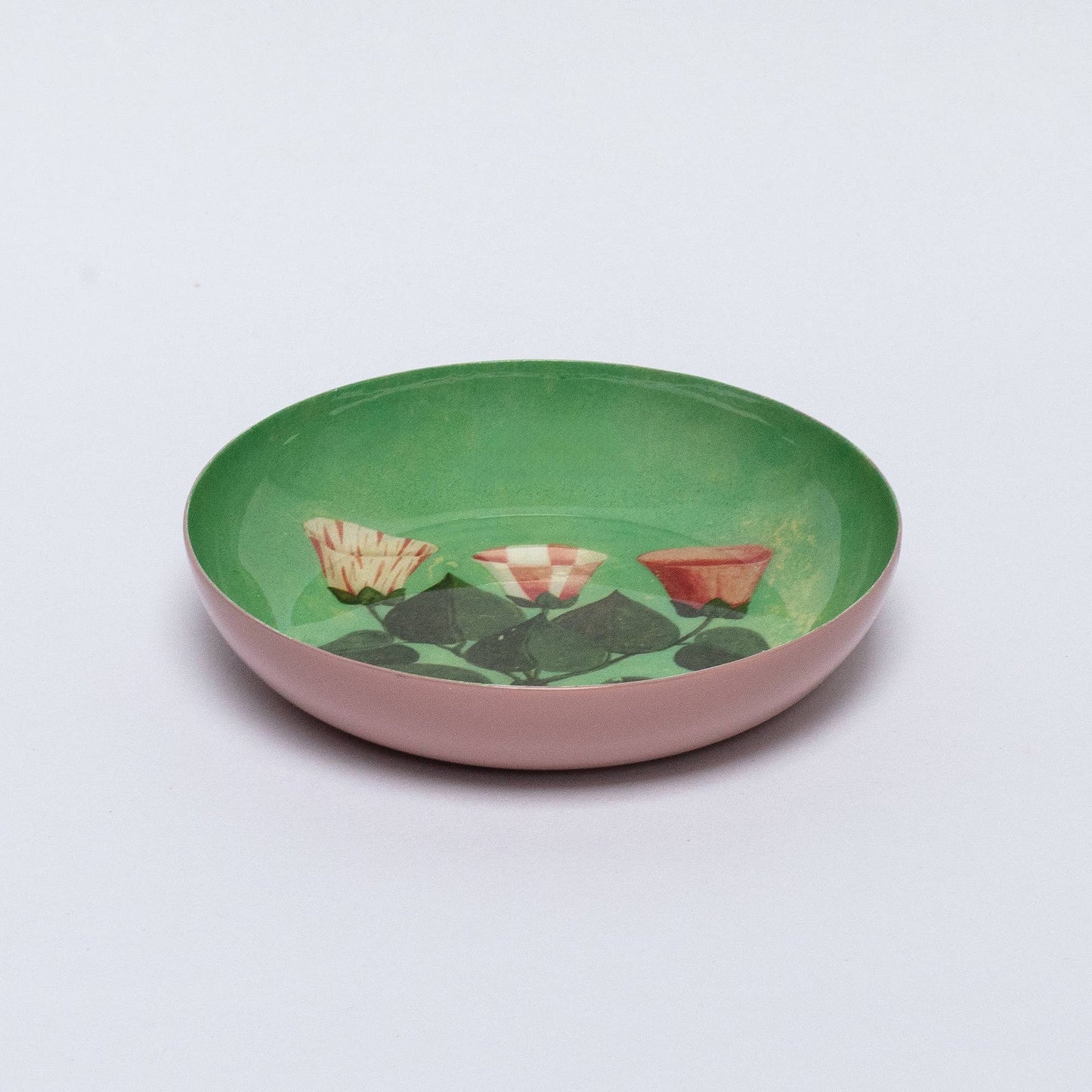 Round Enamel Tray - Festival of Flowers