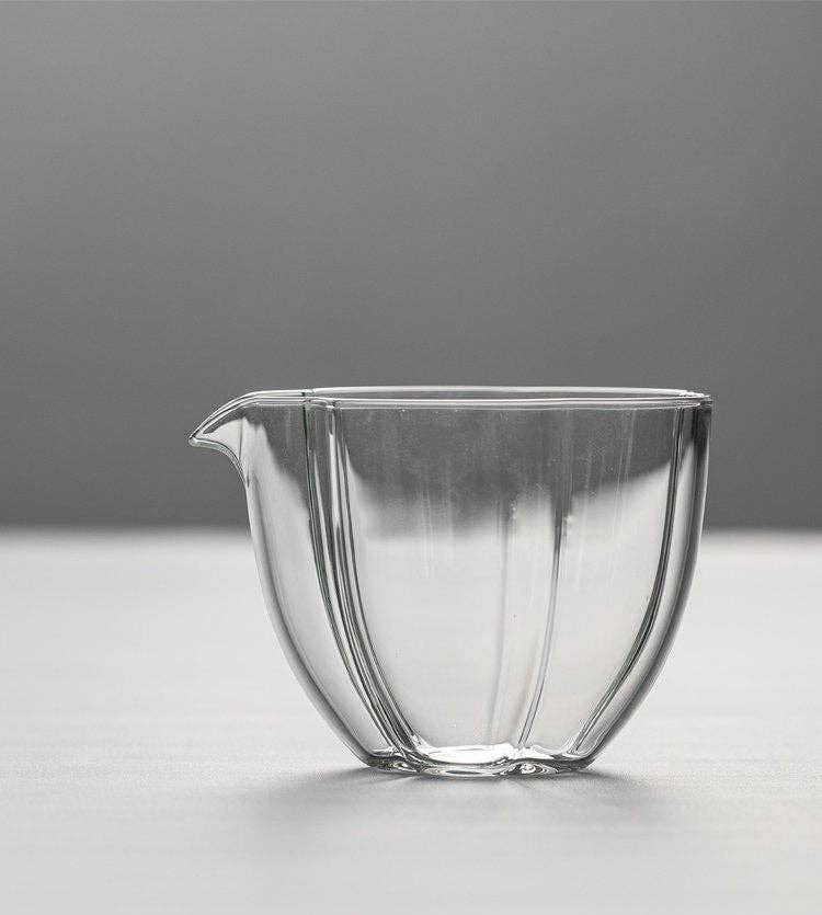 Handmade Hexagon Glass Pitcher: Tall