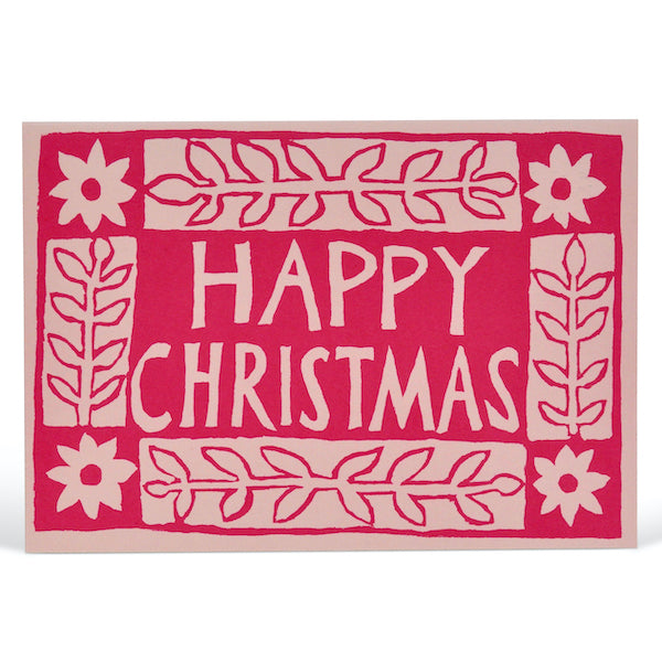 Pack of 10 Christmas Starflower Border Cards