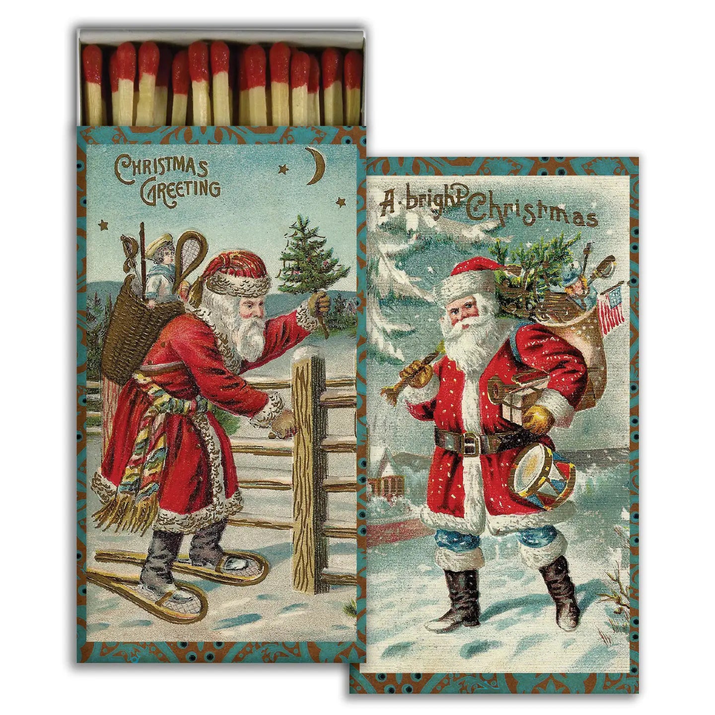Match Box - Vintage Santas