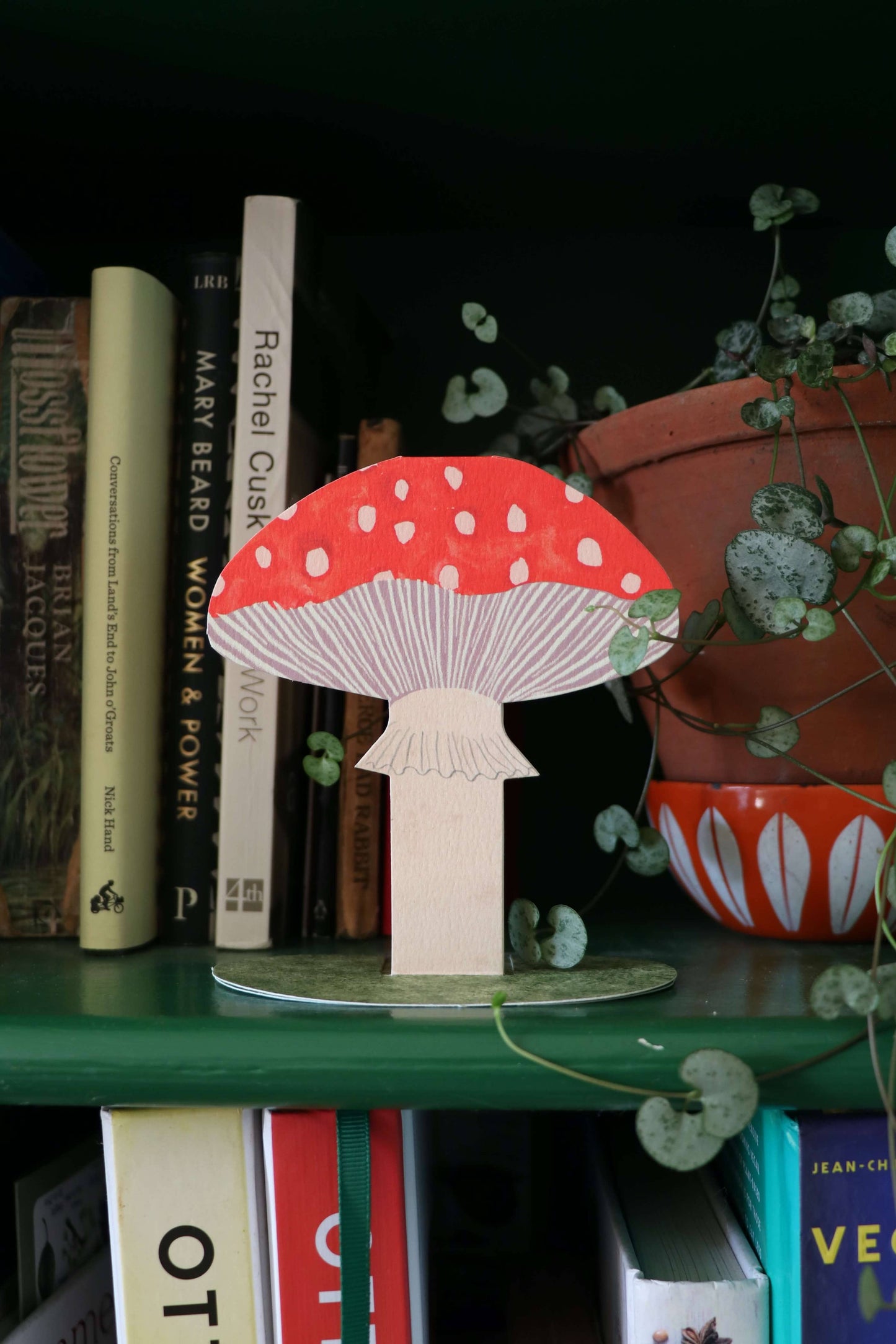 Toadstool Stand-Up Greeting Card
